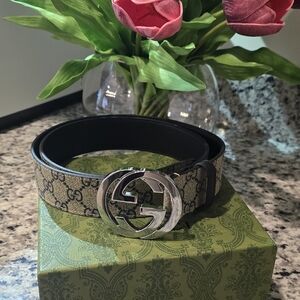 Gucci Monogram Belt 100cm